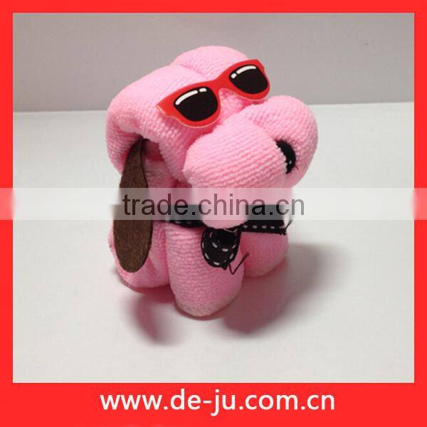 Colorful Towels Dog Shaped Birthday Gift For Children