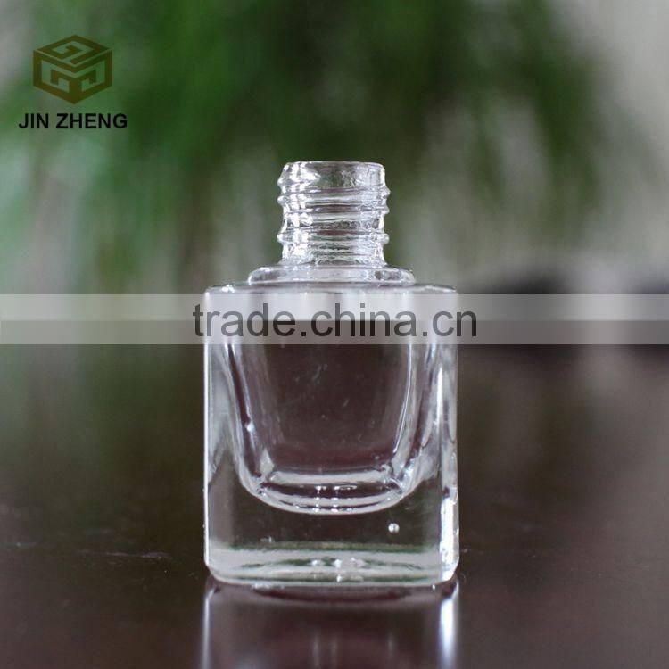 Custom sauqre 10ml nail polish glass bottle with with brush cap