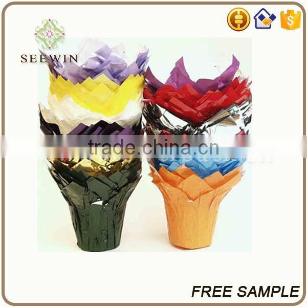 colorful aluminum laminated films plant pots cover flower stand