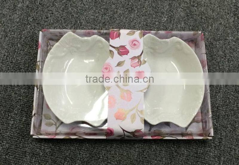 Ceramic chafing dish / white ceramic serving dishes bowls /letter dishes