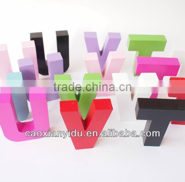 Wooden letters The Wedding Shoot Props*9*2.5CM on Sales 9 colour
