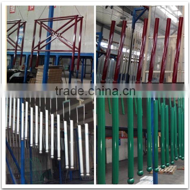 Powder coated hot galvanized steel fence panels