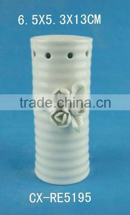 Porcelain wax warmer--Ceramic oil burnerlain--Stoneware active glazed stove,lighted ceramic christmas tree