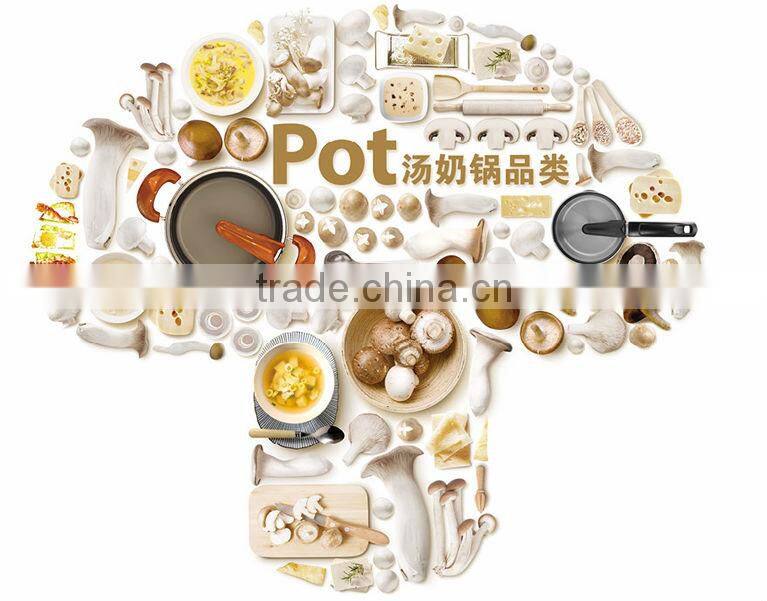 Fully Polished 3-ply Capsuled Bottom industrial wok