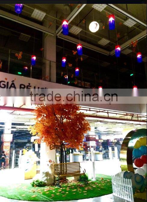 natural fake silk maple leaves maple tree artificial fake red maple leaves tree