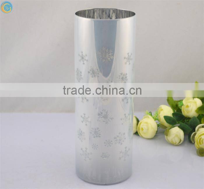 Large Tall Clear Glass Simple Modern Cylinder Flower Vase