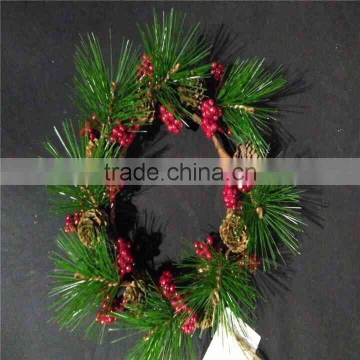 examples of handicrafts christmas candle ring for Christmas decor