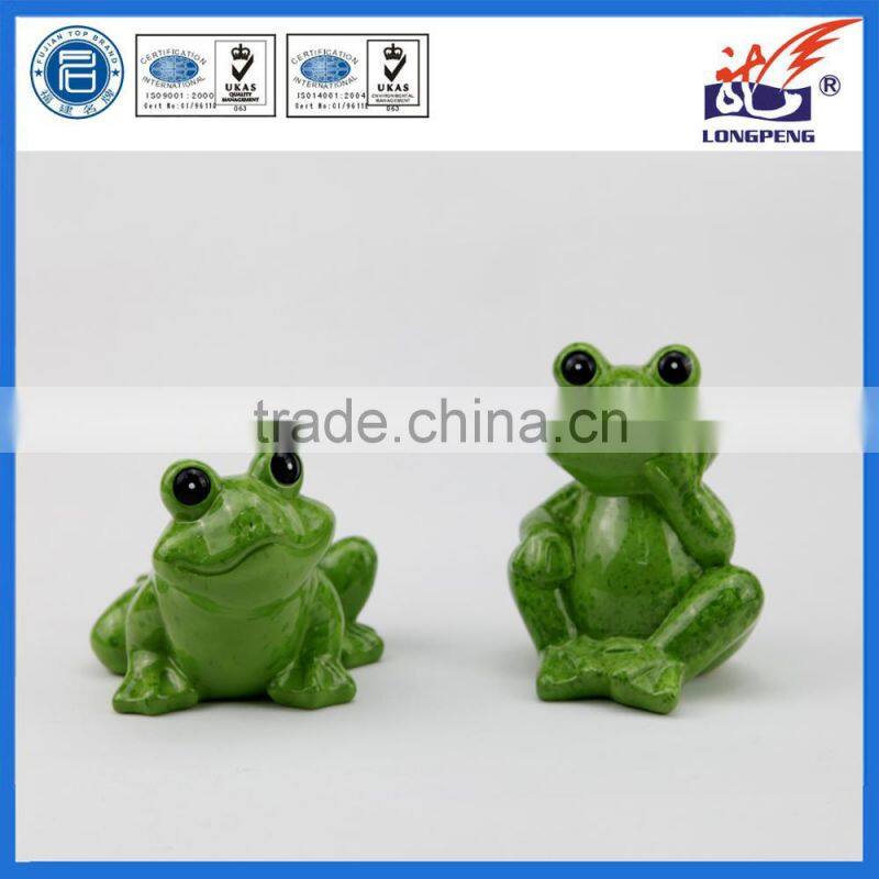 Ceramic Frog Orament Animal Ornaments for Home Decoration