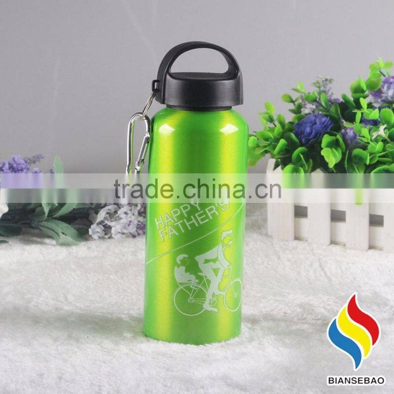 20 oz. Wide Mouth Aluminum Water Bottle w/Carabiner