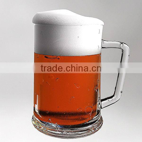 320ml glass mug with cover