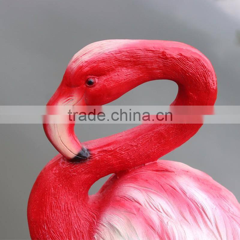 large outdoor garden decoration resin craft fiberglass flamingo statue