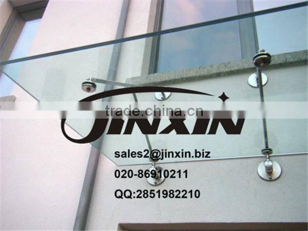 JINXIN entrance awning cable connector Stainless steel modern glass canopy