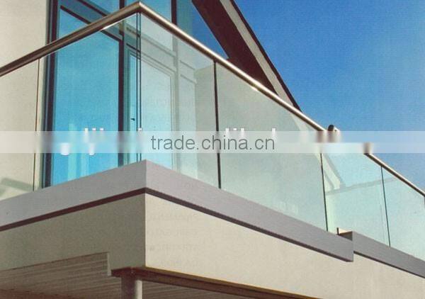 304 Stainless Steel Channel Pipe System/Glass Fence System