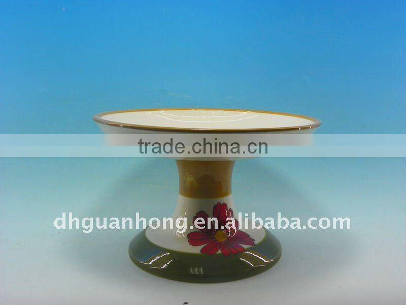 2012 New Design of Ceramic Cake Dish
