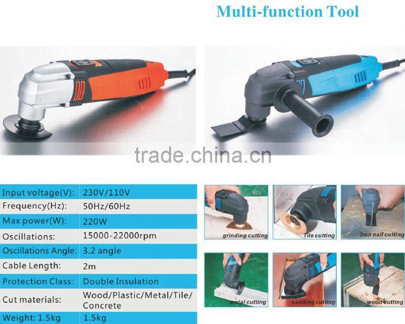 Hot Selling 39pcs Portable Multifunctional Vibrating Oscillating Electric Power Multi-Purpose Tool