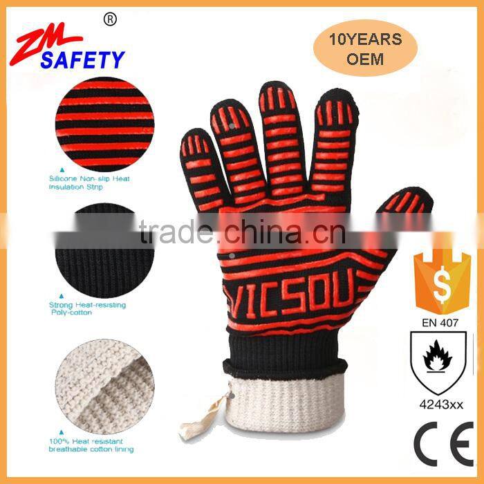Chinese manufacture heat resistant oven gloves