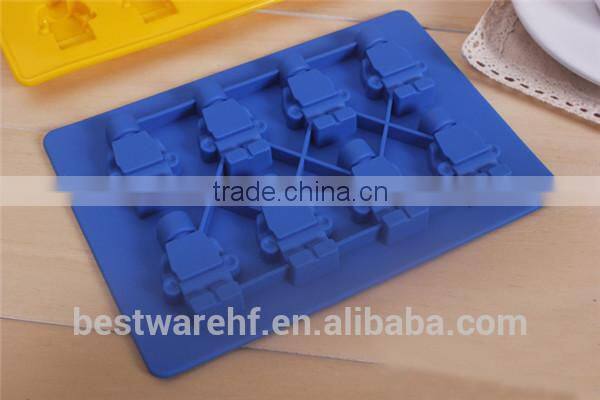 Big custom robert shaped silicone ice cube tray