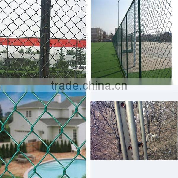 Diamond Shape PVC Coated Chain Link Fence