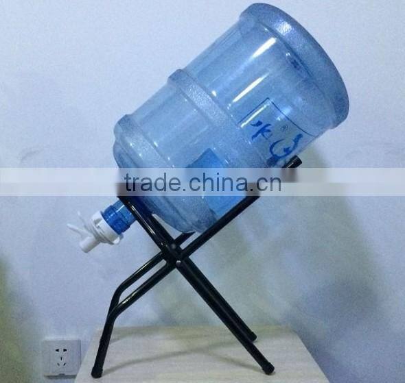 Standing 5 gallon bottle rack with faucet