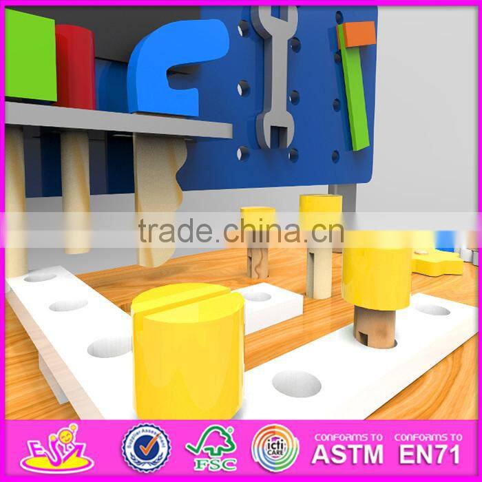 2016 new design children wooden toy workbench W03D076D