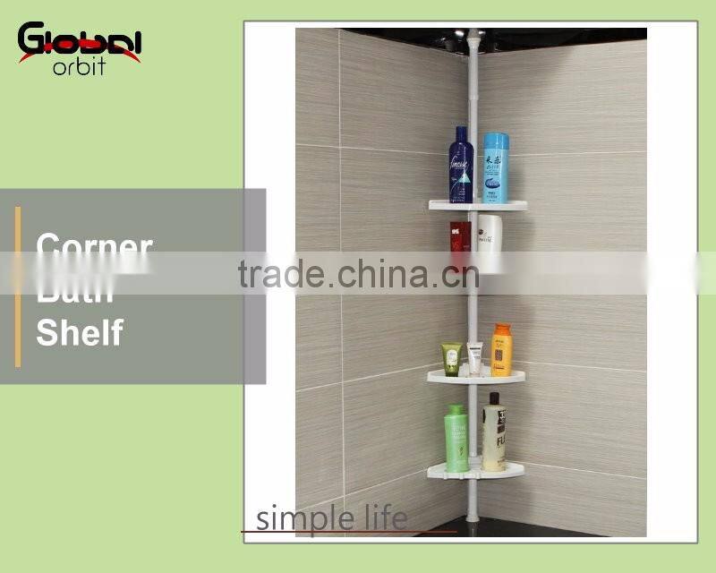 3 Wood Shelves Metal Frame Industrial Folding Storage Rack Shelf Bookcase