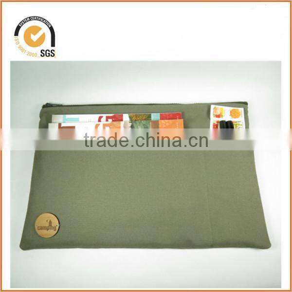 Extra large canvas camping zipper bag - hiking gear - camping gear - backpacking gear - glamping - canvas zipper pouch By Chiqun