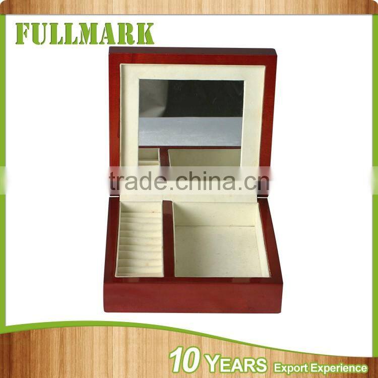 Distressed white wash drawer wood jewelry box