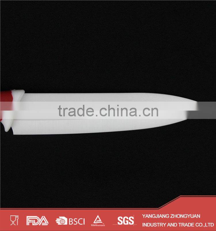 5pcs of ceramic kitchen knife set with stand and peeler