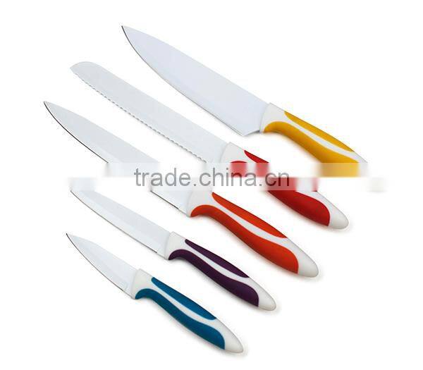 Best Kitchen Knife Set 5pcs Non-Stick Coating Knife Set