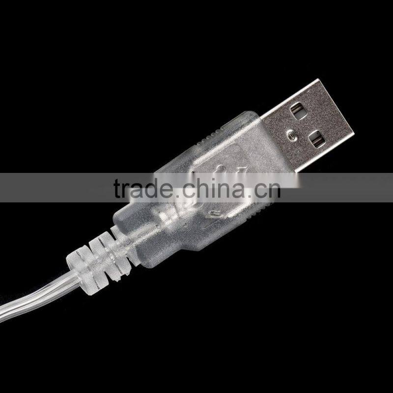 USB Changeable LED Color Tree Light Optical Fiber LED Christmas Tree Candie Lighti Cable Xmas Decoration Christmas Tree Ornament