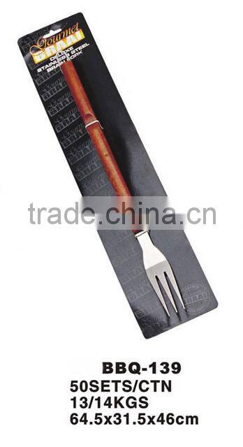 BBQ Fork with Wooden/Rosewood Handle