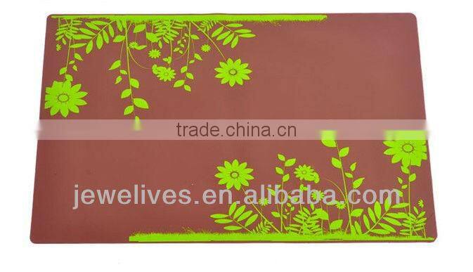 Silk screen Silicone pad for dining table decorative