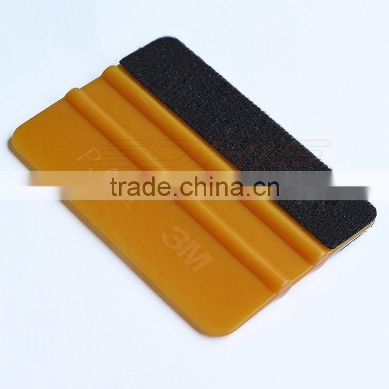 A02G PA-1 3M gold squeegee with Fabric edge sqaure card squeegee