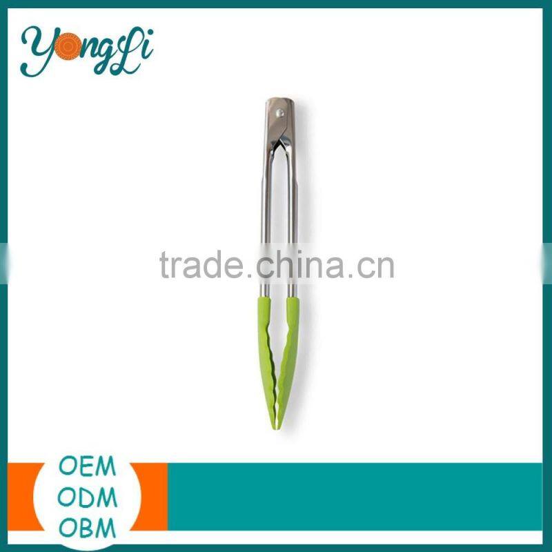 Stainless Steel Silicone Food Tongs Salad Serving Food Tongs Kitchen Tool Set