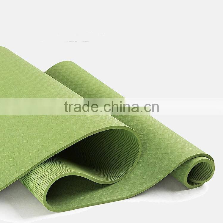 Wholesale ECO Custom Label anti-slip TPE Yoga Mat For Fitness