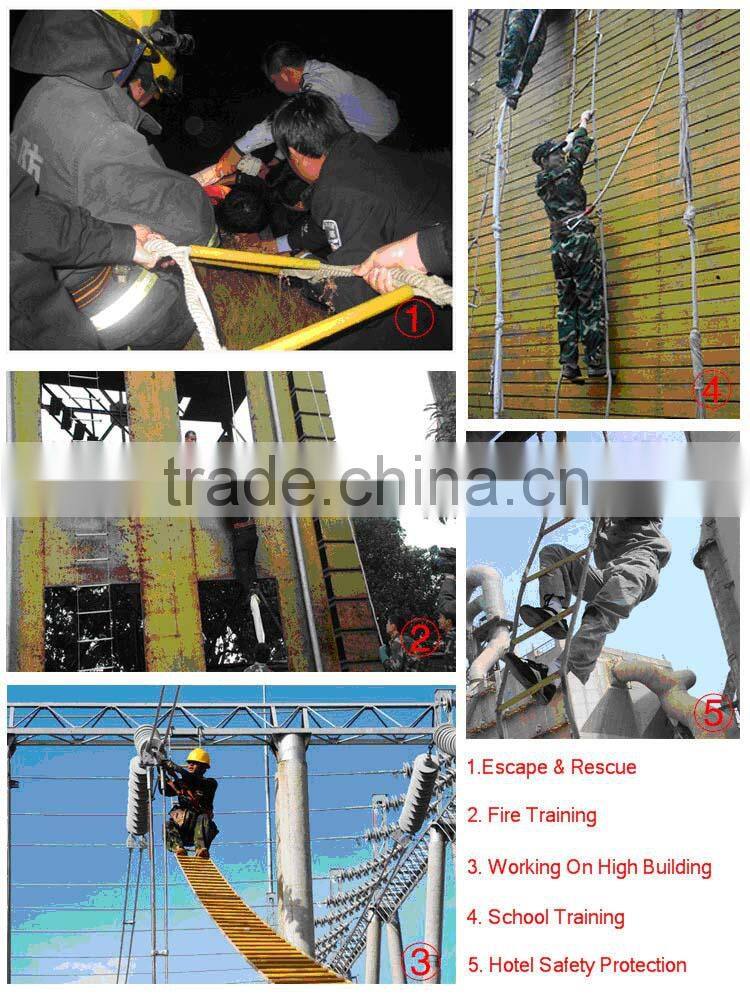 High Strength Nylon fire escape rope ladder for evacuation