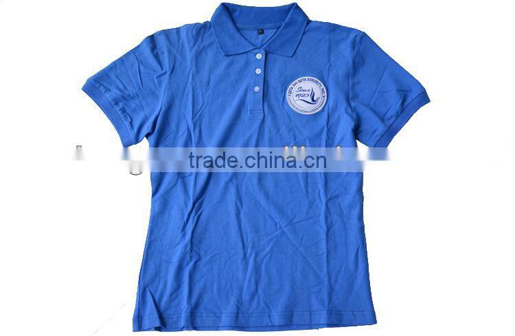 Cotton pique embroidery greek letter short sleeves polo tshirts