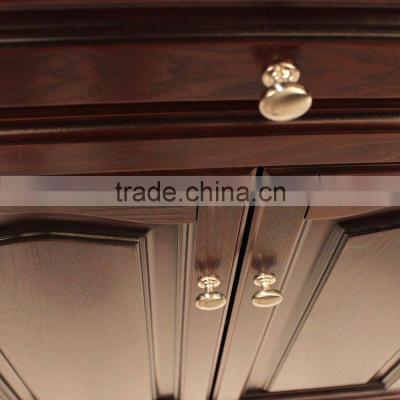 High Quality Mobile Bamboo Buffet Trolley