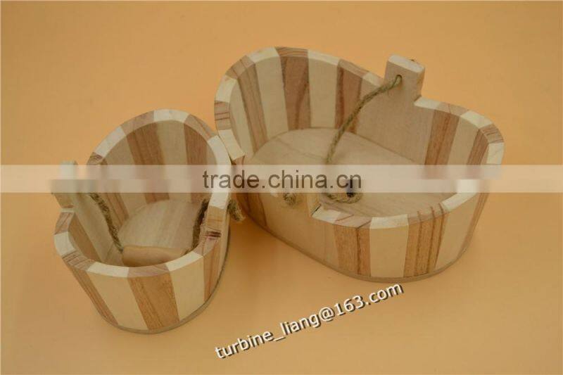 wooden baskets of 3pcs