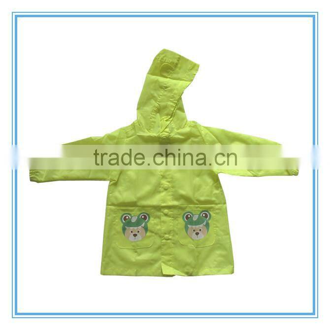 waterproof children raincoat/pvc kids raincoat