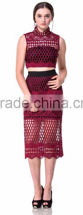 Domin fashion 2017 printing latest skirt design pictures