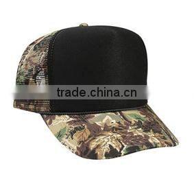 Custom high crown Golf style visors black cap