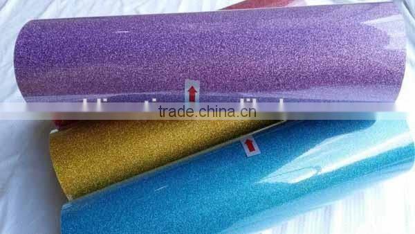 24 color heat transfer vinyl glitter for sale