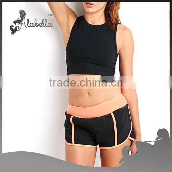 Colorblock Woven Running Shorts of fitness&yoga wear shorts