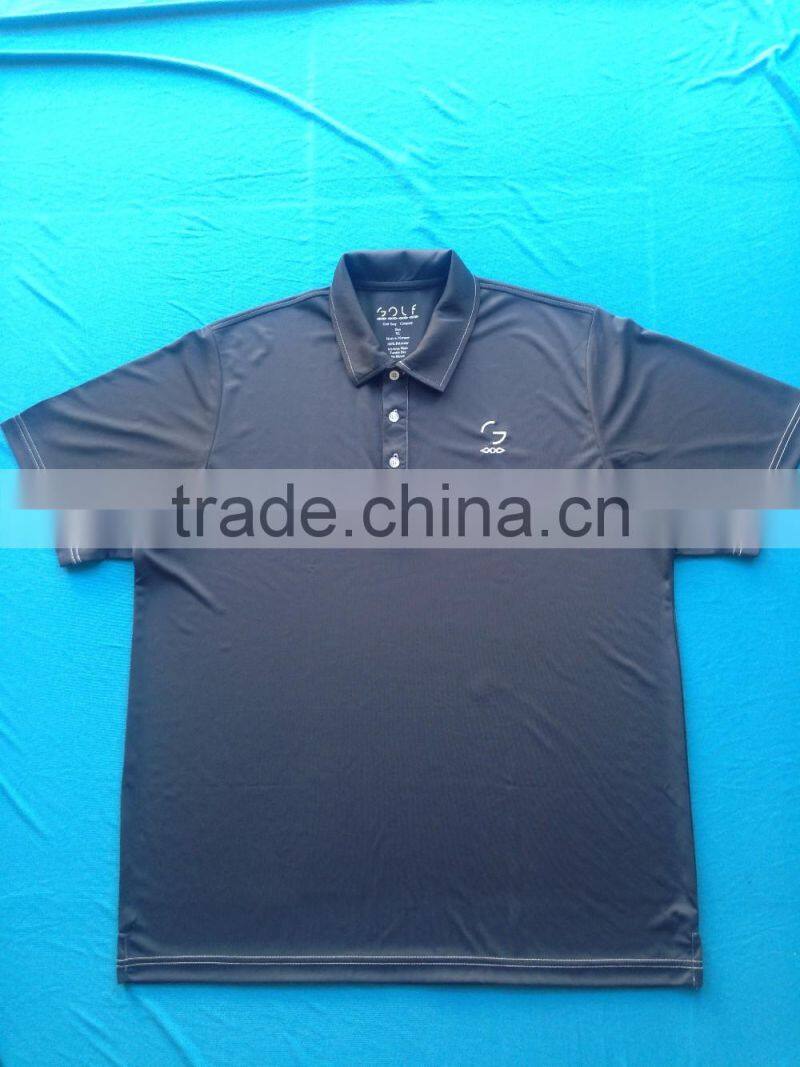 HIGH QUALITY 100%POLYESTER POLO SHIRT WITH EMBROIDERY