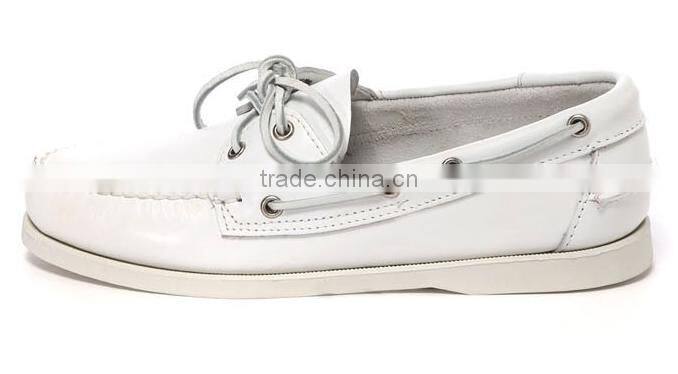 Brand name genuine leather shoes boat shoe closeout
