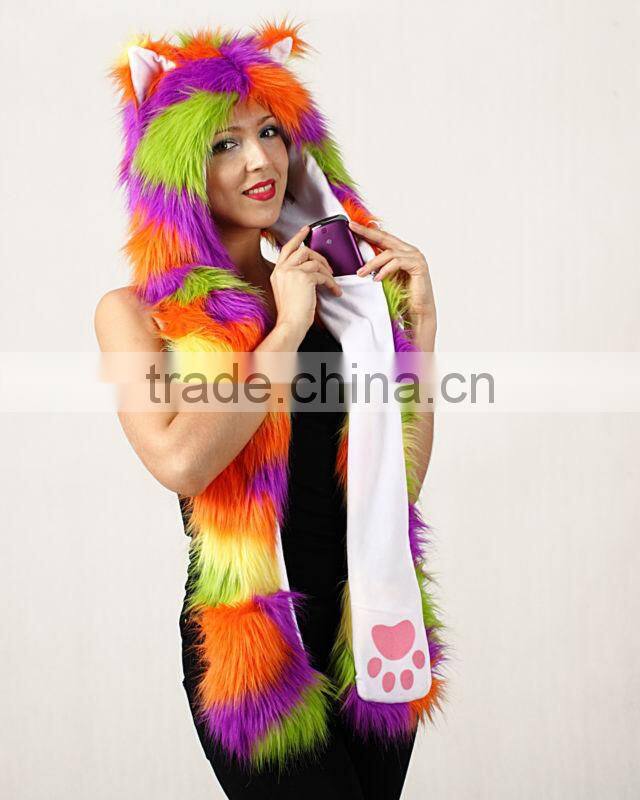 Faux Fur Winter Headwear Adult Contemporary Hat Manufacture