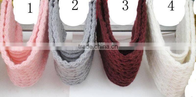Fashion lady knitted acrylic fantastic crochet scarf