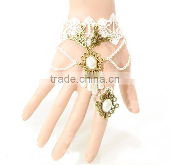 Lace jewelry black supperstar style bracelet wholesale girls jewelry set with diamonds