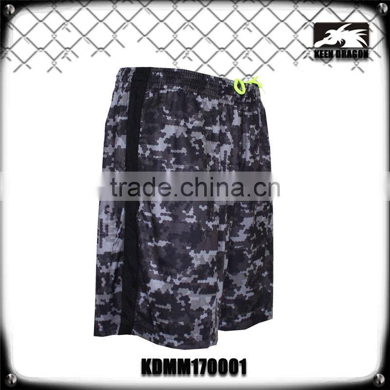 4 way stretch quick dry custom camo sweat shorts
